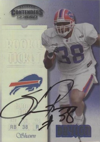 1999 Playoff Contenders SSD Shawn Bryson #169