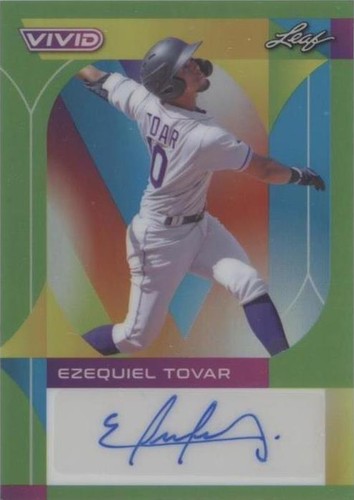 2022 Leaf Vivid - Ezequiel Tovar #BA-ET1