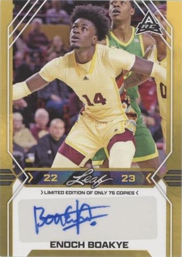 2022-23 Leaf Draft - Enoch Boakye #BA-EB1