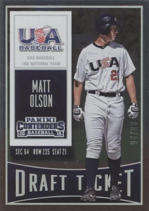 Panini Contenders 2015 - Matt Olson #34