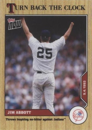 2020 Topps Now Turn Back the Clock - Jim Abbott #158