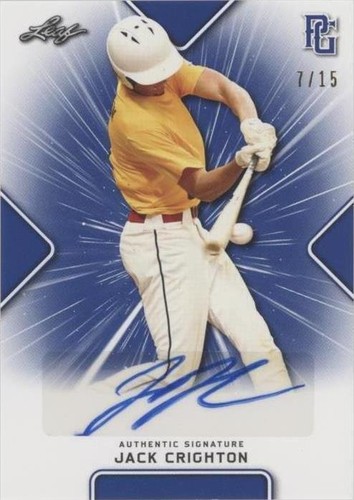 2021 Leaf Perfect Game National Showcase - Jack Crighton #BA-JC3