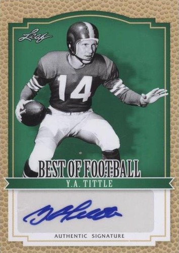 2012 Leaf Best of Football Y.A. Tittle #BA-YAT