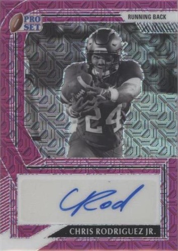 2022 Leaf Pro Set Metal Chris Rodriguez Jr. #BW-CRJ