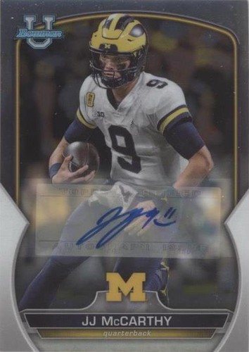 2022 Bowman University Chrome J.J. McCarthy #48