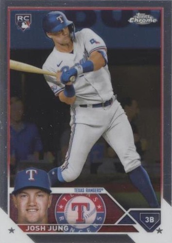 2023 Topps Chrome Josh Jung Rookie Prism Refractor #93 Texas
