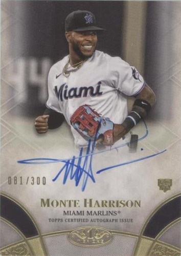 2021 Topps Tier One - Monte Harrison #BOA-MHA