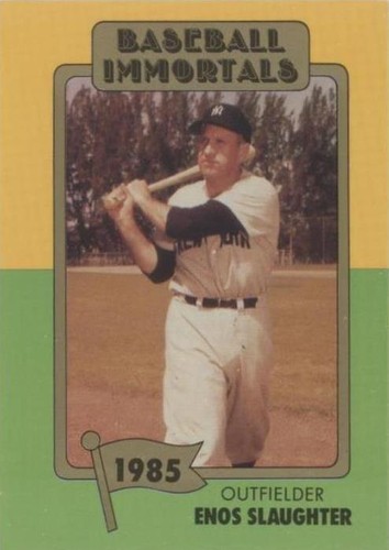 1980-87 SSPC Baseball Immortals - Enos Slaughter #194
