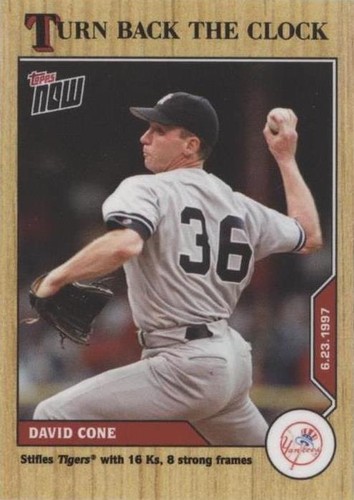2020 Topps Now Turn Back the Clock - David Cone #85