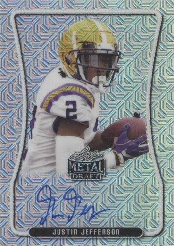 2020 Leaf Metal Draft Justin Jefferson #BAP-JJ3