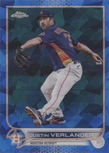 2022 Topps Chrome Sapphire Edition - Justin Verlander #350