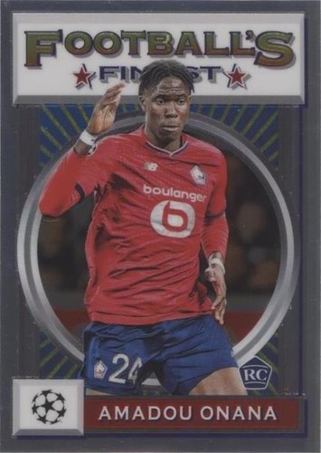 2021-22 Topps Finest Flashbacks UCL Amadou Onana #84