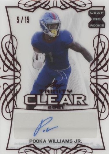 2021 Leaf Trinity Pooka Williams Jr. #CA-PWJ