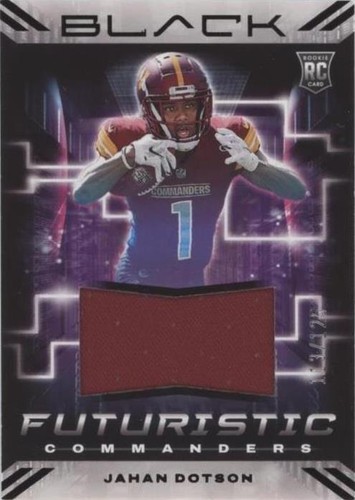 2022 Panini Black Jahan Dotson #FUT-JDO