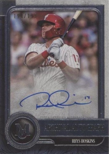 2019 Topps Museum Collection - Rhys Hoskins #AA-RH