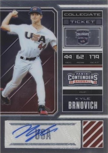 2018 Panini Elite Extra Edition - Kyle Brnovich #USA-KB