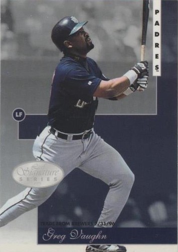1996 Leaf Signature Series - Greg Vaughn #82