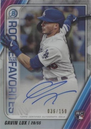 2020 Bowman - Gavin Lux #ROYFA-GL