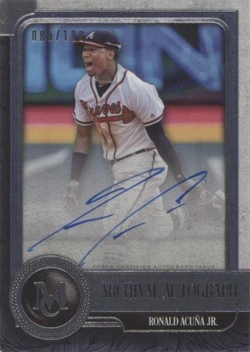 その他 TOPPS MUSEUM COLLECTION Acuna Jr. auto 2024 Topps Museum Collection Ronald Acuna Jr. jumbo patch