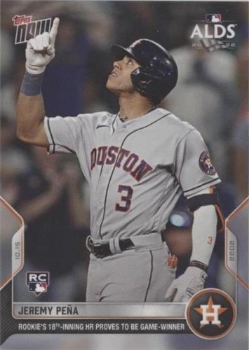 2022 Topps Now - Jeremy Pena #1084