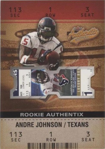 2003 Fleer Authentix Andre Johnson #118