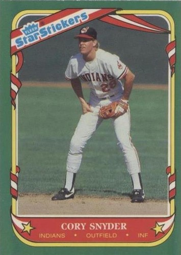 1987 Fleer Star Stickers - Cory Snyder #113