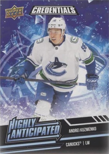2022-23 Upper Deck Credentials - Andrei Kuzmenko #HA-29