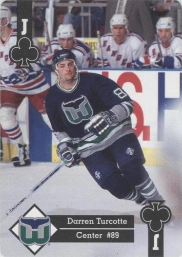 1995-96 Hoyle Eastern Conference Playing Cards - Darren Turcotte #JC