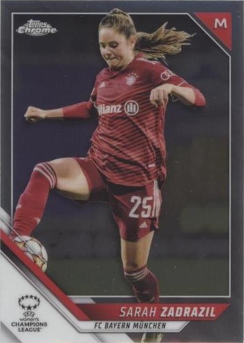 2021-22 Topps Chrome UEFA Women's Champions League Sarah Zadrazil #32