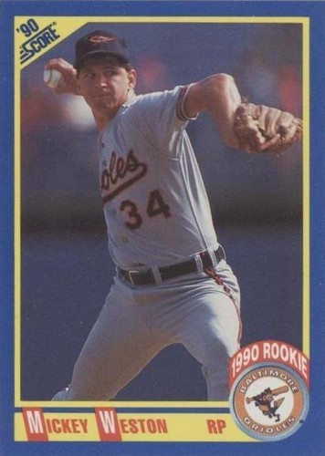 1988 Grand Slam Baseball Card Mickey Weston a Jackson Mets