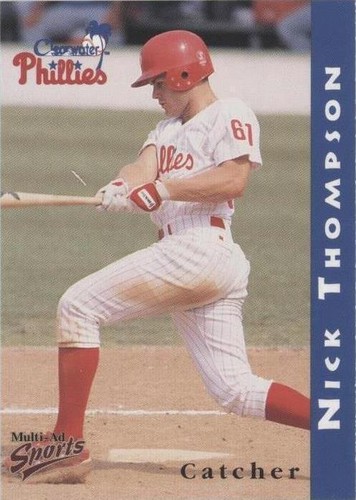 1998 Multi-Ad Sports Clearwater Phillies - Nick Thompson #22