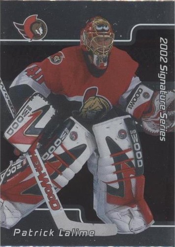 2001-02 In the Game Be A Player Signature Series - Patrick Lalime #104