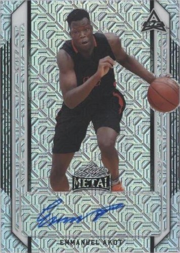 2021-22 Leaf Metal - Emmanuel Akot #BA-EA1