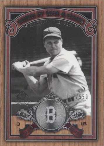2006 SP Legendary Cuts - Jimmie Foxx #WG-JF