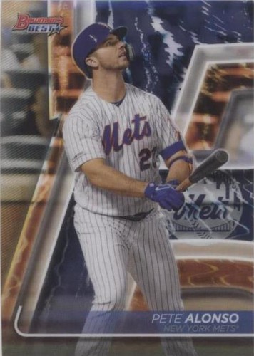2021 bowman's best baseball pete alonso refractor #45 | eBay