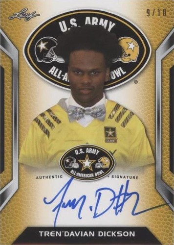 2016 Leaf U.S. Army All-American Bowl Tren'davian Dickson #ATA-TDD
