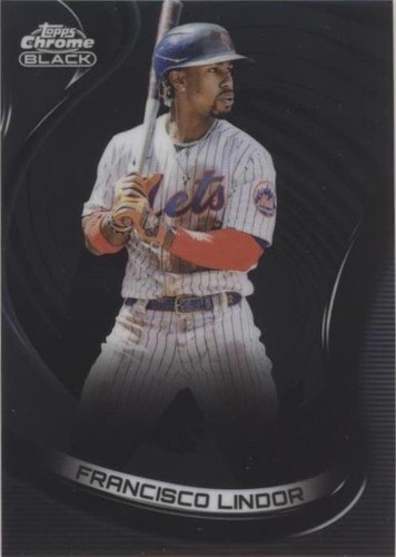 2022 Topps Chrome Black - Francisco Lindor #77