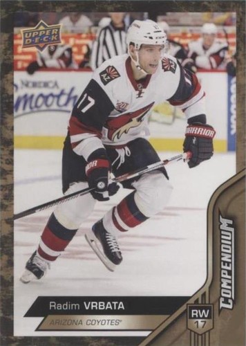 2016-17 Upper Deck Compendium - Radim Vrbata #317