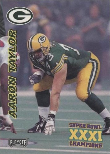 1997 Playoff Green Bay Packers Super Sunday Aaron Taylor #24