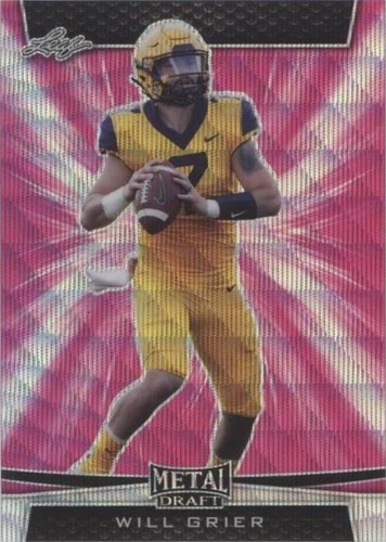 2019 Leaf Metal Draft Preview Will Grier #BP-WG1