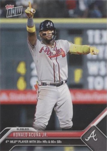 Ronald Acuna Jr 2023 MLB TOPPS NOW OS17 Braves NL MVP Presale