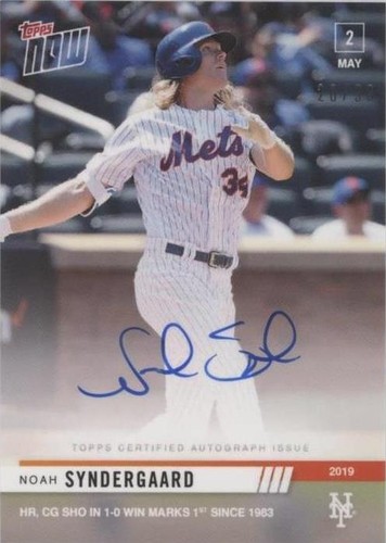 2019 Topps Now - Noah Syndergaard #166A
