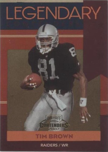2007 Playoff Contenders Tim Brown #LC-17