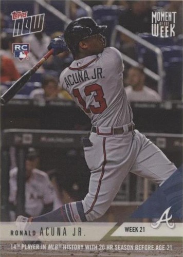 2018 Topps Now - Ronald Acuña Jr. #MOW-21