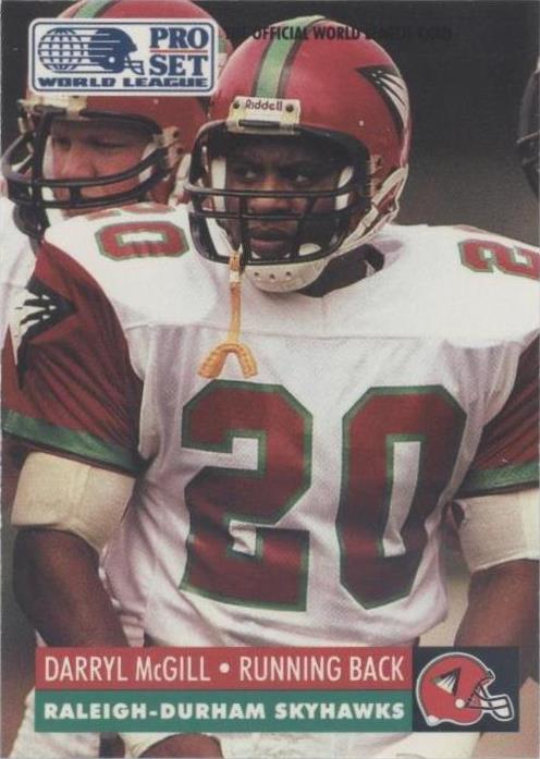 1991 Pro Set WLAF Darryl Mcgill #128