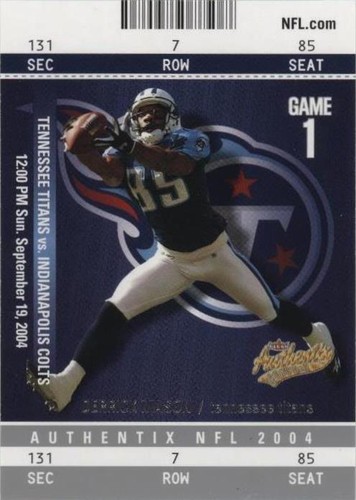 2004 Fleer Authentix Derrick Mason #99