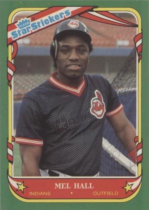 1987 Fleer Star Stickers - Mel Hall #53