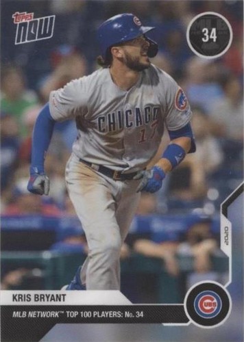 2020 Topps Now MLB Network Top 100 Players - Kris Bryant #MN34