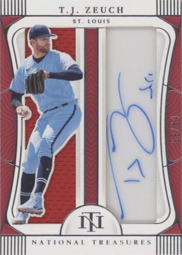 2022 Panini National Treasures - T.J. Zeuch #JGS-TZ