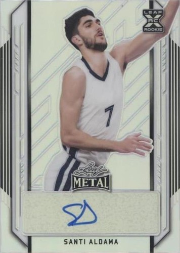 2021-22 Leaf Metal - Santi Aldama #BA-SA1